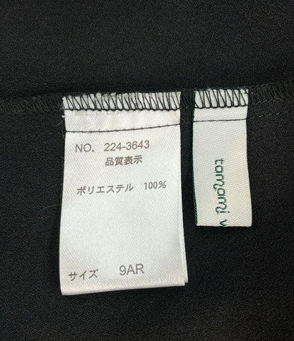 美品 タマミワタナベ 半袖シャツ ノーカラーシャツ レディース SIZE 9AR (M) tamami watanabe