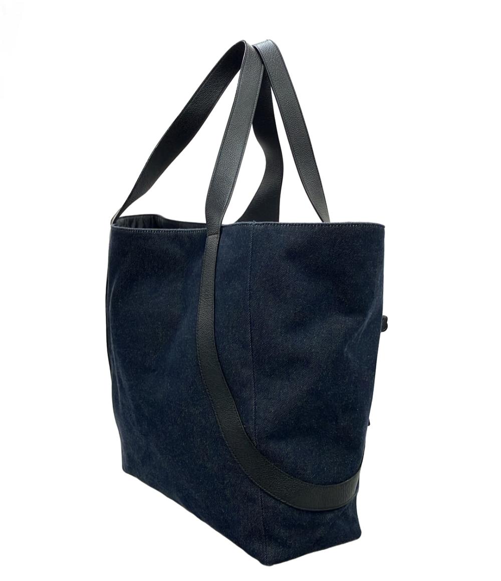 美品 Alexander McQueen トートバッグ デニム レザー メンズ アレキサンダーマックイーン