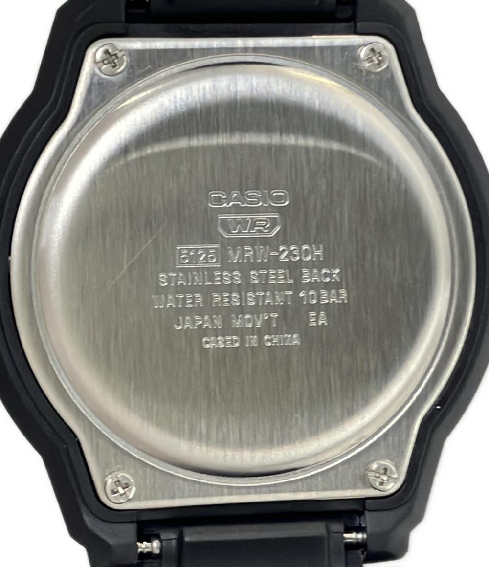 美品 CASIO 腕時計 クオーツ ブラック MW-230H メンズ カシオ