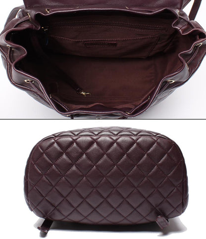 シャネル リュックサック バックパック ゴールド金具 マトラッセ ラムスキン レディース CHANEL