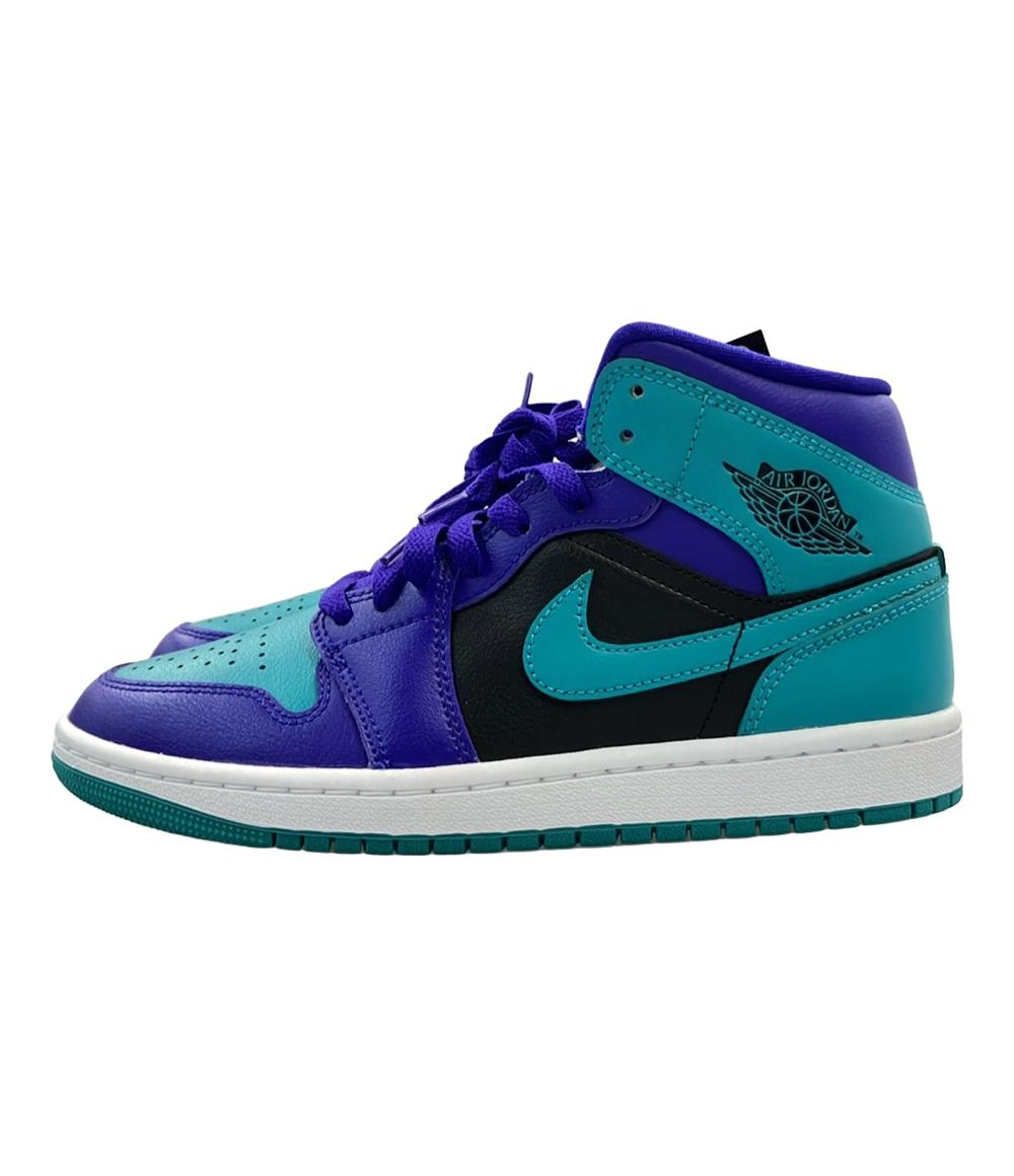 美品 ナイキ ミドルカットスニーカー AIR JORDAN 1 MID BQ6472-502 レディース SIZE 23.5 (M) NIKE