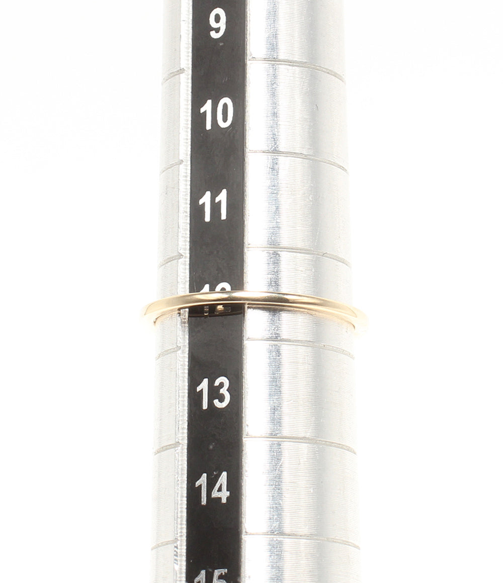 美品 4℃ リング 指輪 K10 ブラウンダイヤ ハートモチーフ レディース SIZE 12号 ヨンドシー