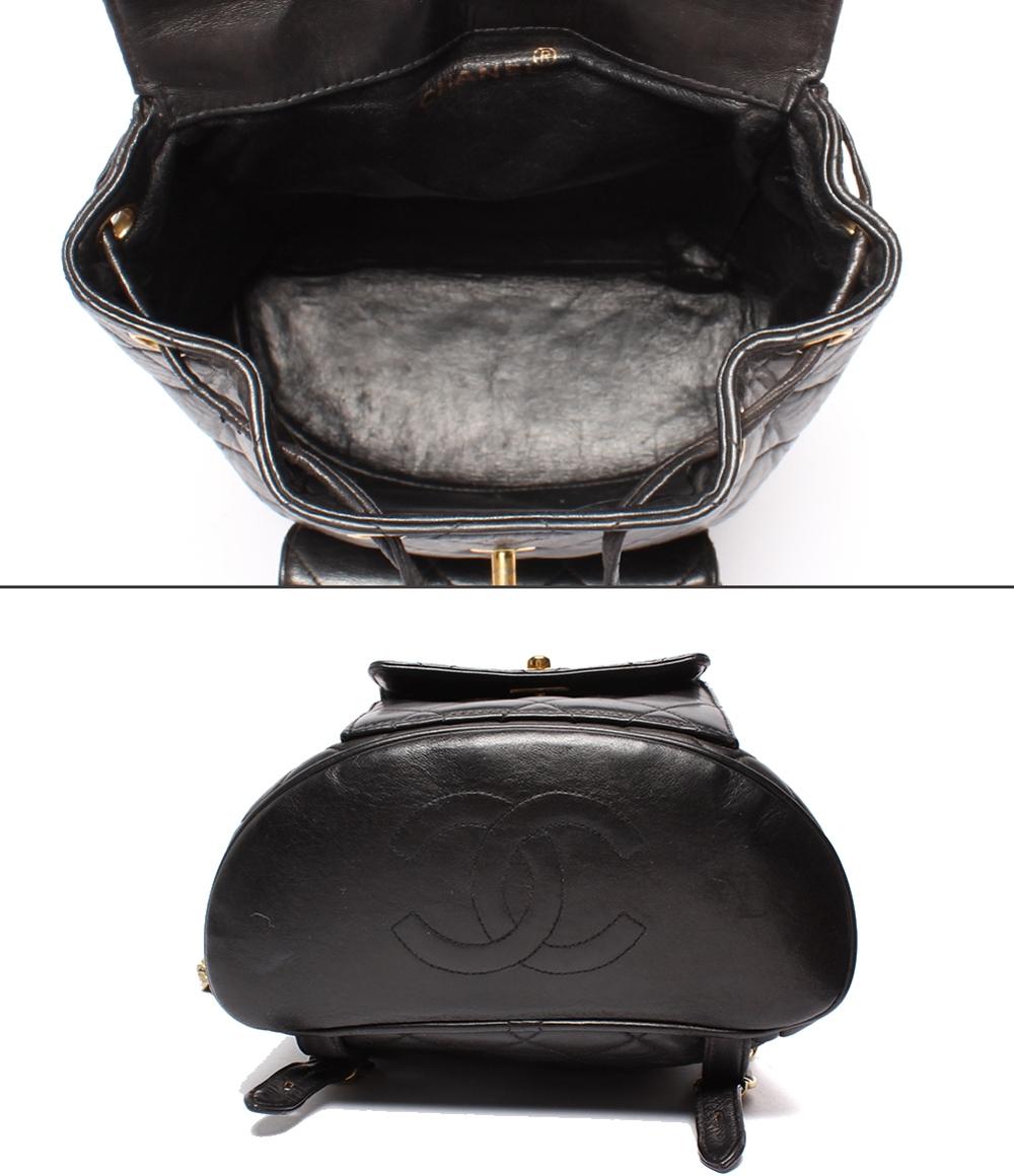 シャネル チェーンリュックサック バックパック マトラッセ ゴールド金具 ラムスキン A10177 レディース CHANEL