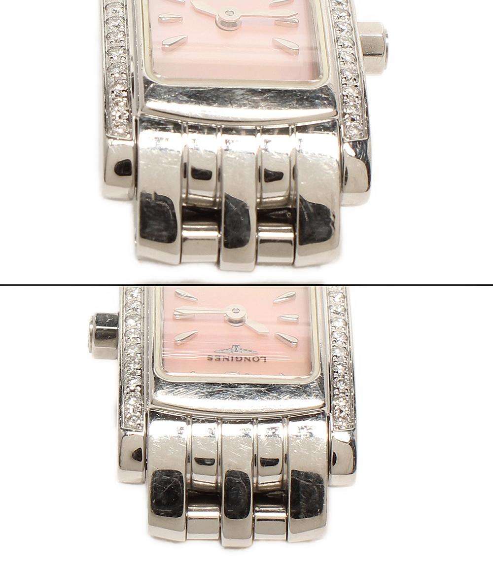 LONGINES 腕時計 クオーツ ピンク L5.158.0 レディース ロンジン