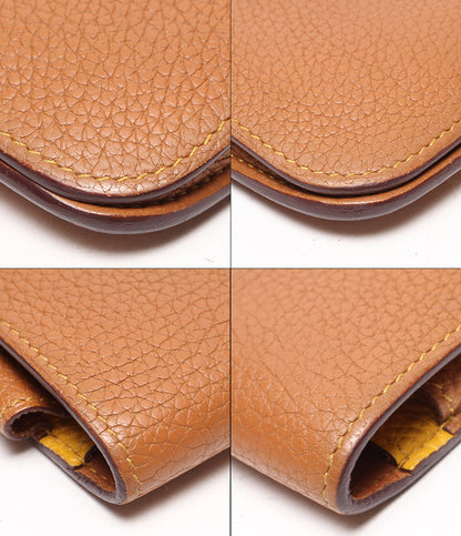 HERMES 長財布 □M刻印 シルバー金具 バイカラー ドゴンGM レディース エルメス