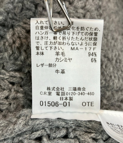美品 BURBERRY LONDON ニットダッフルコート B2N41-844-06 メンズ SIZE 4 (L) バーバリーロンドン