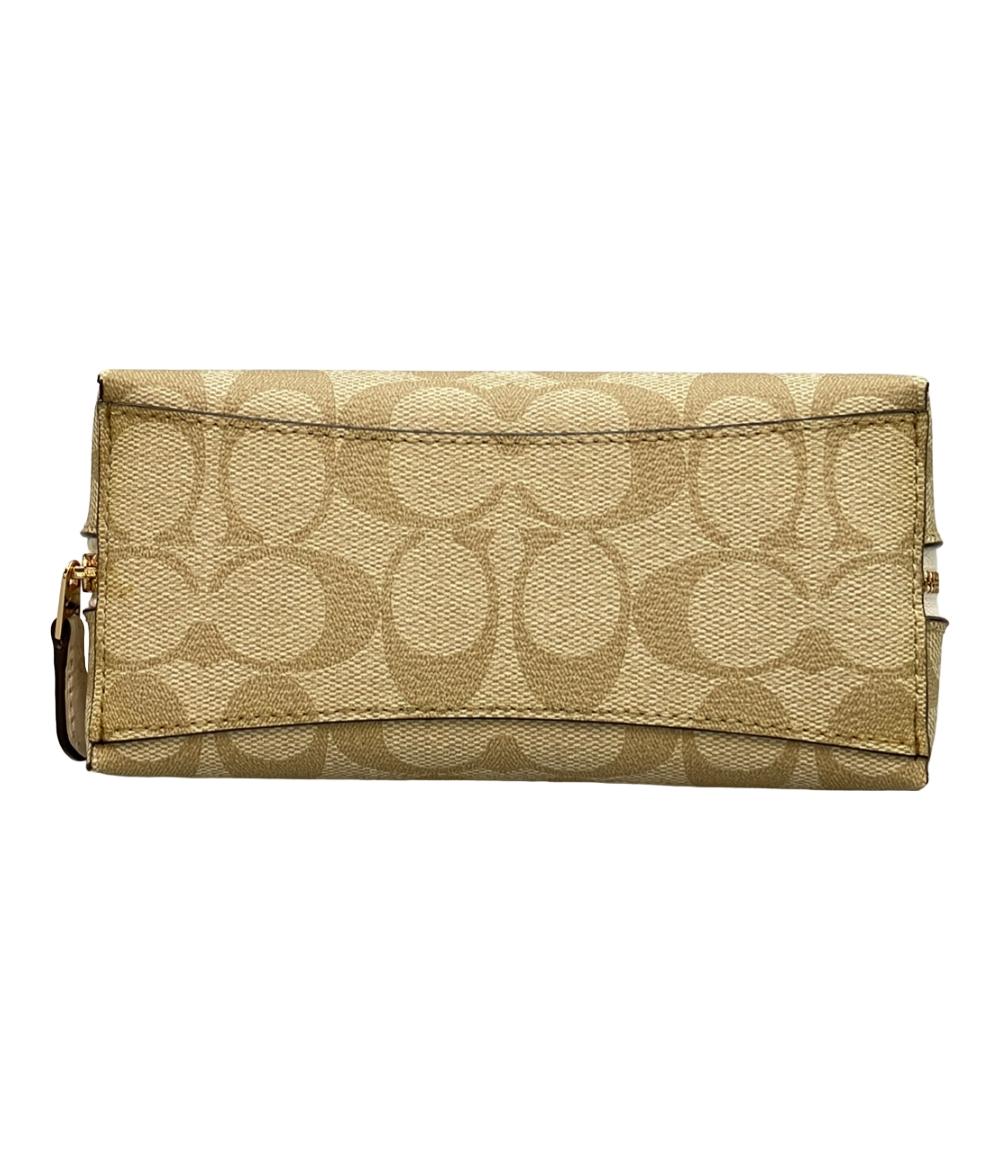 美品 COACH ポーチ シグネチャー レディース コーチ