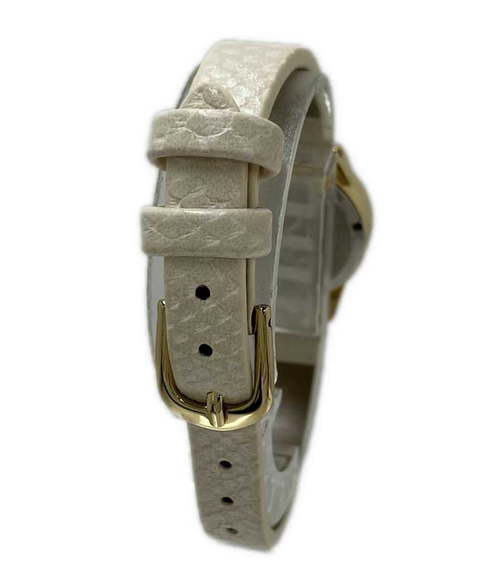 美品 Maison de FLEUR ぬ 腕時計 クオーツ ホワイト レディース メゾンドフルール