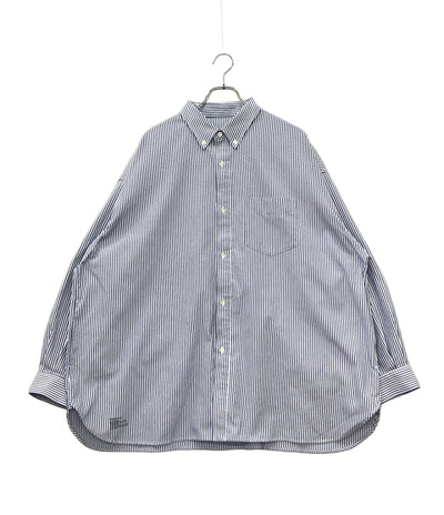 FreshService 長袖シャツ ブルー ストライプ トラッド＆ベーシック FSC241-50073B メンズ SIZE ONE SIZE FITS ALL (M) フレッシュサービス