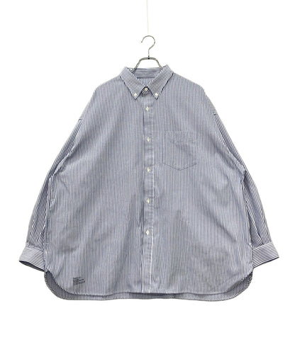 FreshService 長袖シャツ ブルー ストライプ トラッド＆ベーシック FSC241-50073B メンズ SIZE ONE SIZE FITS ALL (M) フレッシュサービス