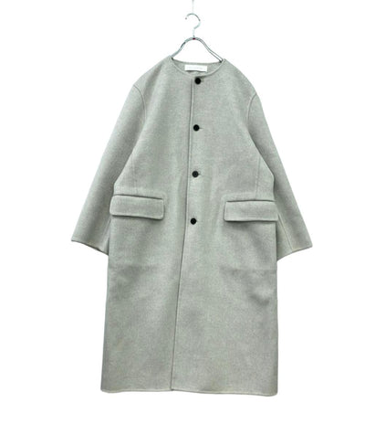 美品 GALERIE VIE ノーカラーコート 23-08-34-08003 レディース SIZE F (M) ギャルリーヴィー