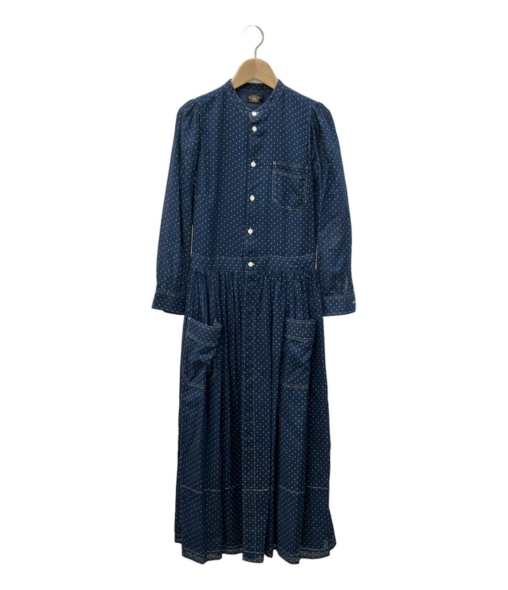 ラルフローレン 長袖ドット柄ワンピース レディース SIZE 155/80A RALPH LAUREN