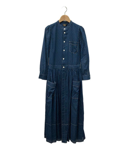 ラルフローレン 長袖ドット柄ワンピース レディース SIZE 155/80A RALPH LAUREN