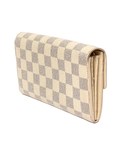 LOUIS VUITTON 長財布 ポルトフォイユ サラ ダミエ アズール N61735 レディース メンズ ルイ・ヴィトン