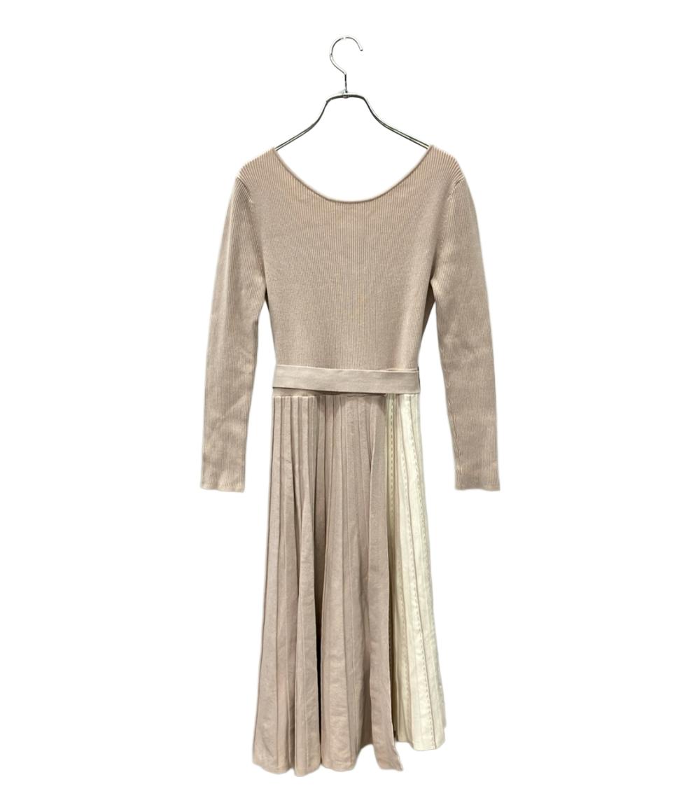 美品 アプワイザーリッシェ 長袖ニットワンピース レディース SIZE 2 (M) Apuweiser-riche