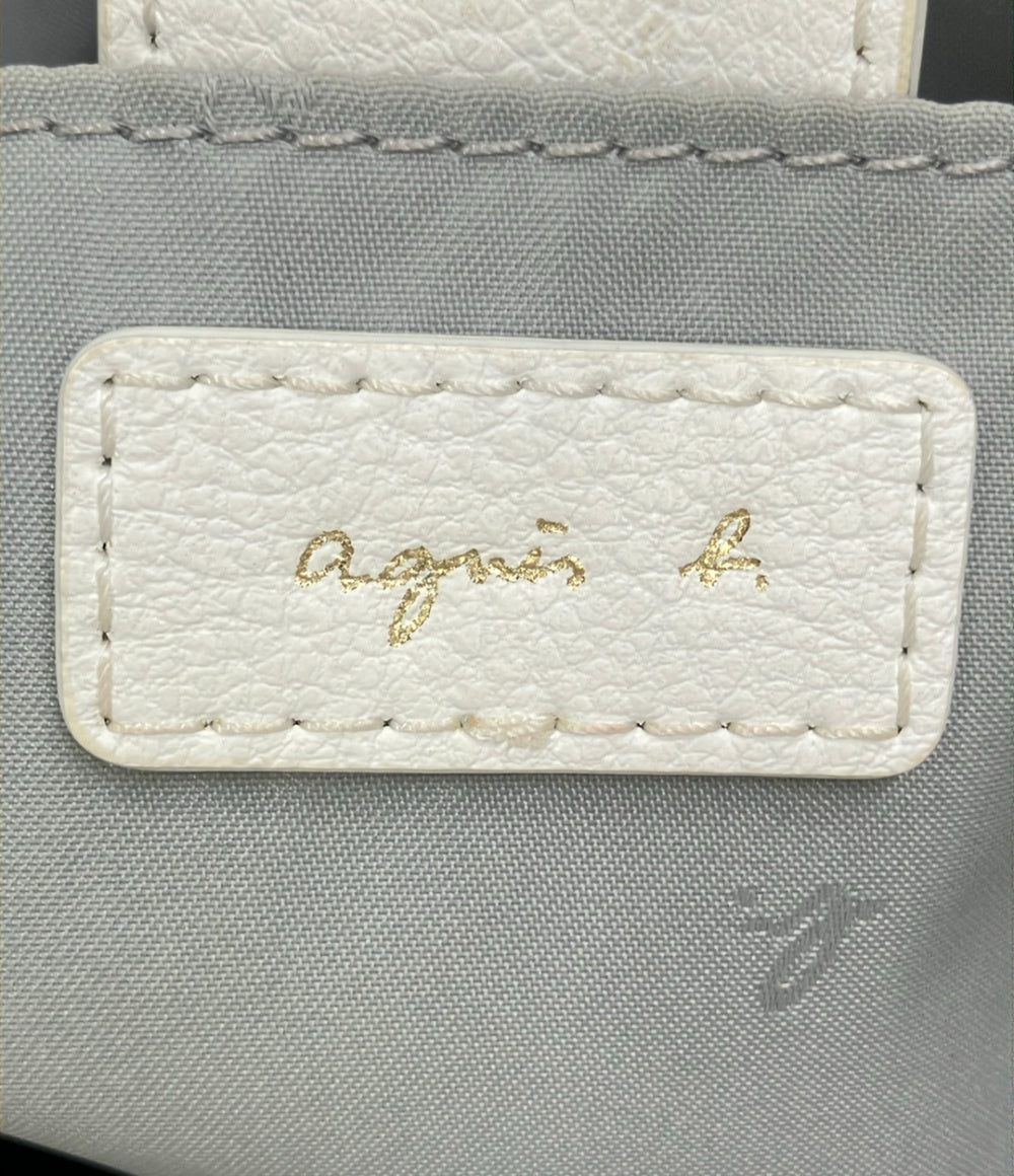 agnes b. ハンドバッグ ショルダーバッグ 2WAY 斜め掛け レザー レディース アニエスベー