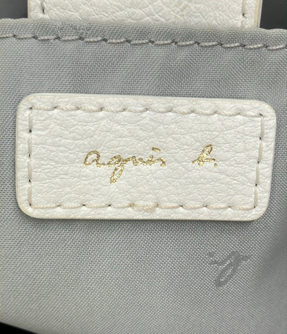 agnes b. ハンドバッグ ショルダーバッグ 2WAY 斜め掛け レザー レディース アニエスベー