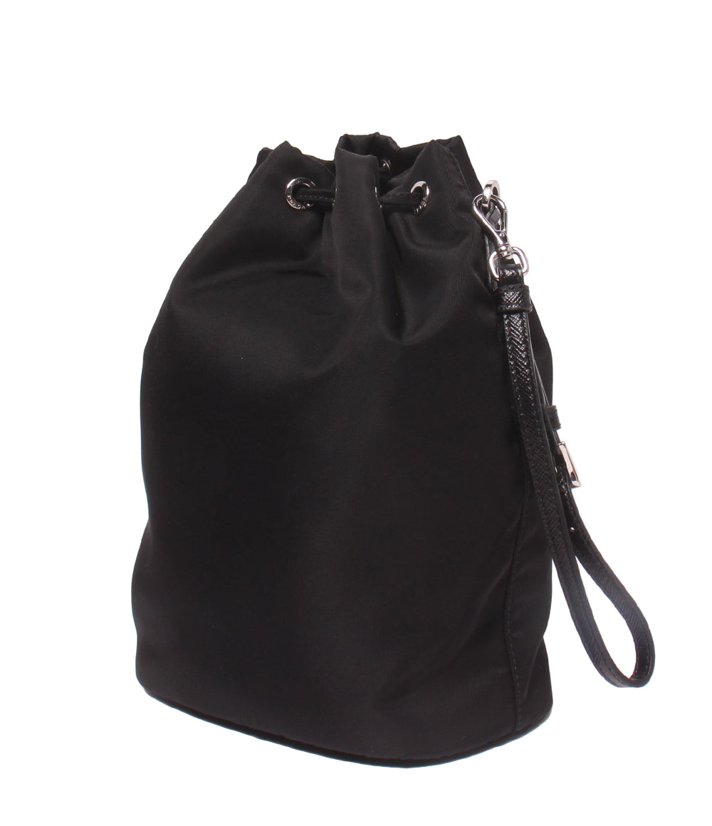 美品 PRADA ハンドバッグ ポーチ 巾着 Re-Nylon 1NE369 メンズ レディース プラダ
