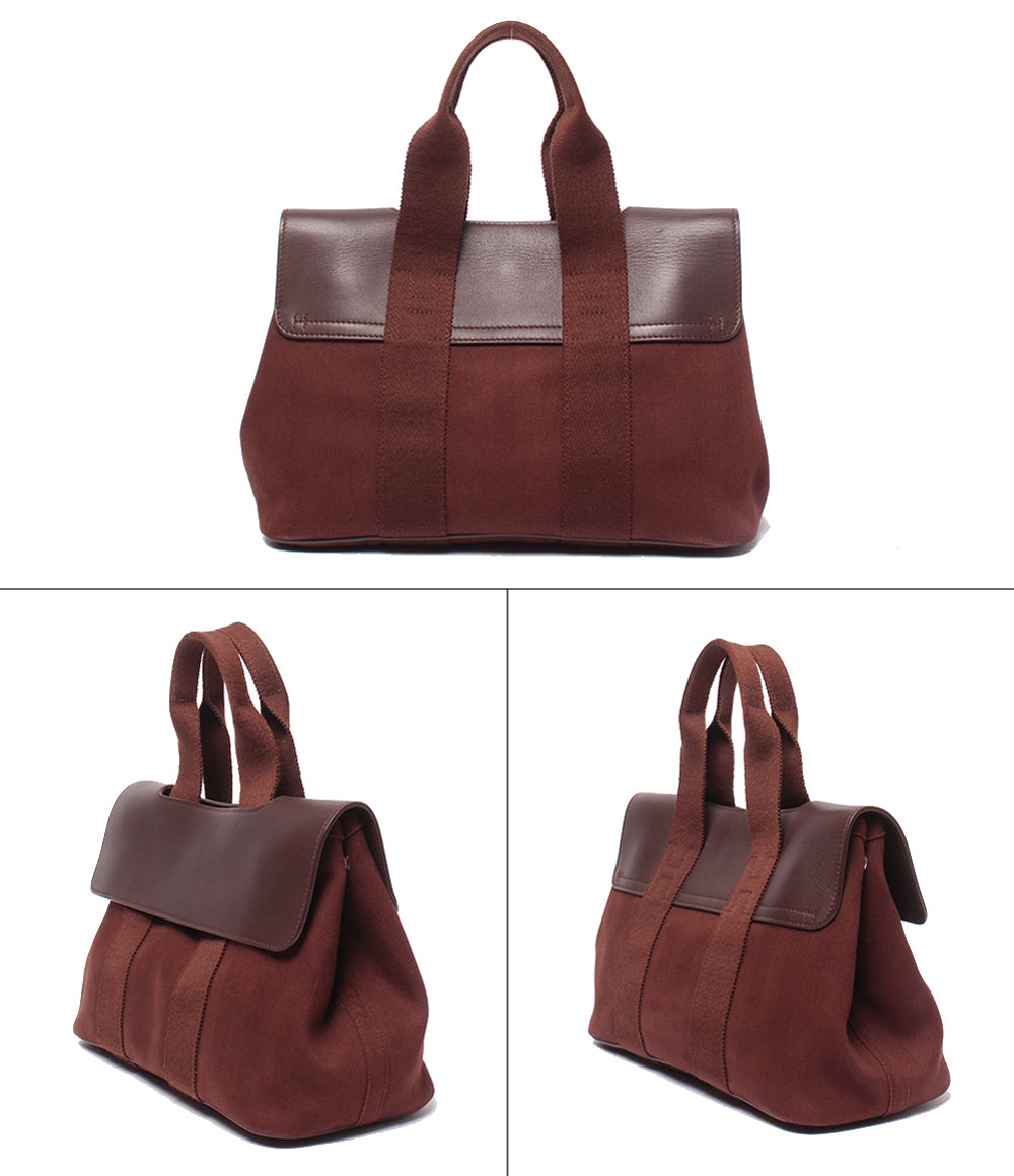 HERMES ハンドバッグ シルバー金具 トワルシェブロン ヴァルパライソ