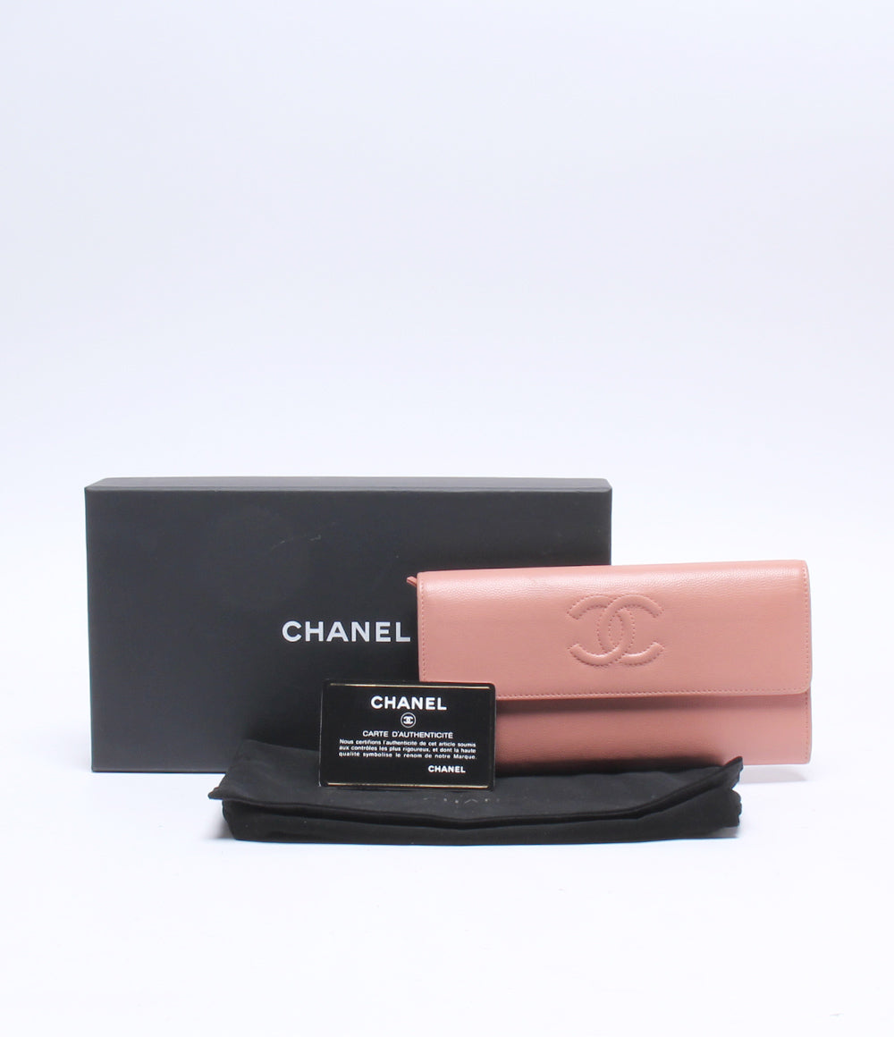 シャネル  長財布  キャビアスキン ココマーク    レディース  (長財布) CHANEL