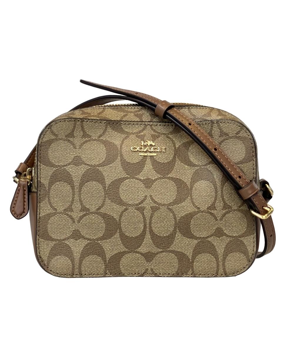 美品 COACH ショルダーバッグ 斜め掛け シグネチャー 91677 レディース コーチ