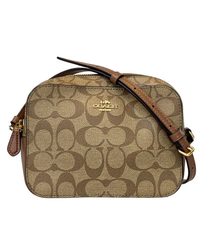 美品 COACH ショルダーバッグ 斜め掛け シグネチャー 91677 レディース コーチ