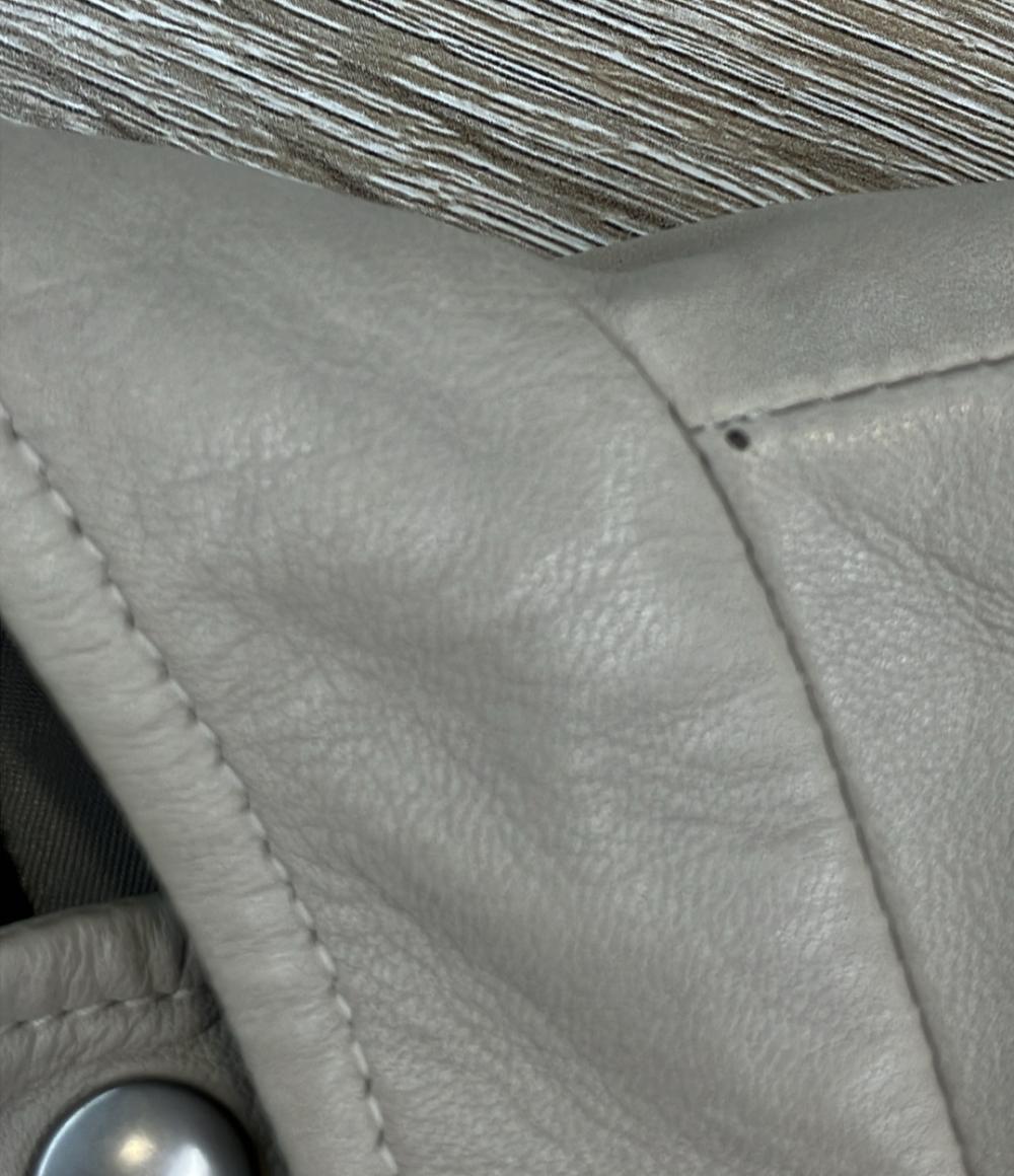 BARNEYS NEW YORK シングルライダースジャケット 羊革 レディース SIZE