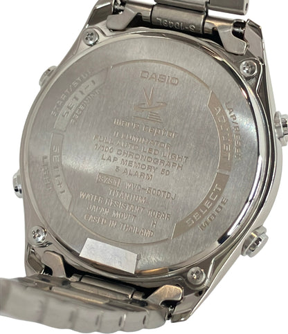 美品 CASIO 腕時計 ウェーブセプター wave cepter ソーラー WVQ-500TDJ メンズ カシオ