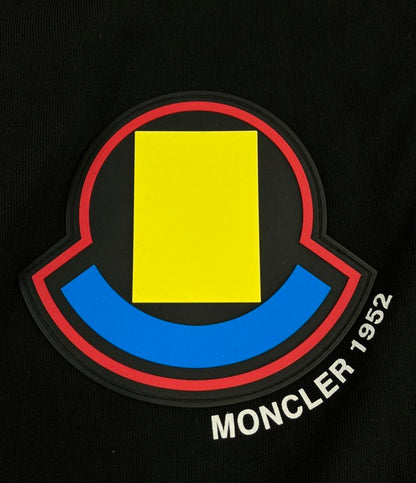 MONCLER 半袖Tシャツ カットソー 胸ロゴ ブラック H20928C00010 レディース SIZE L モンクレール