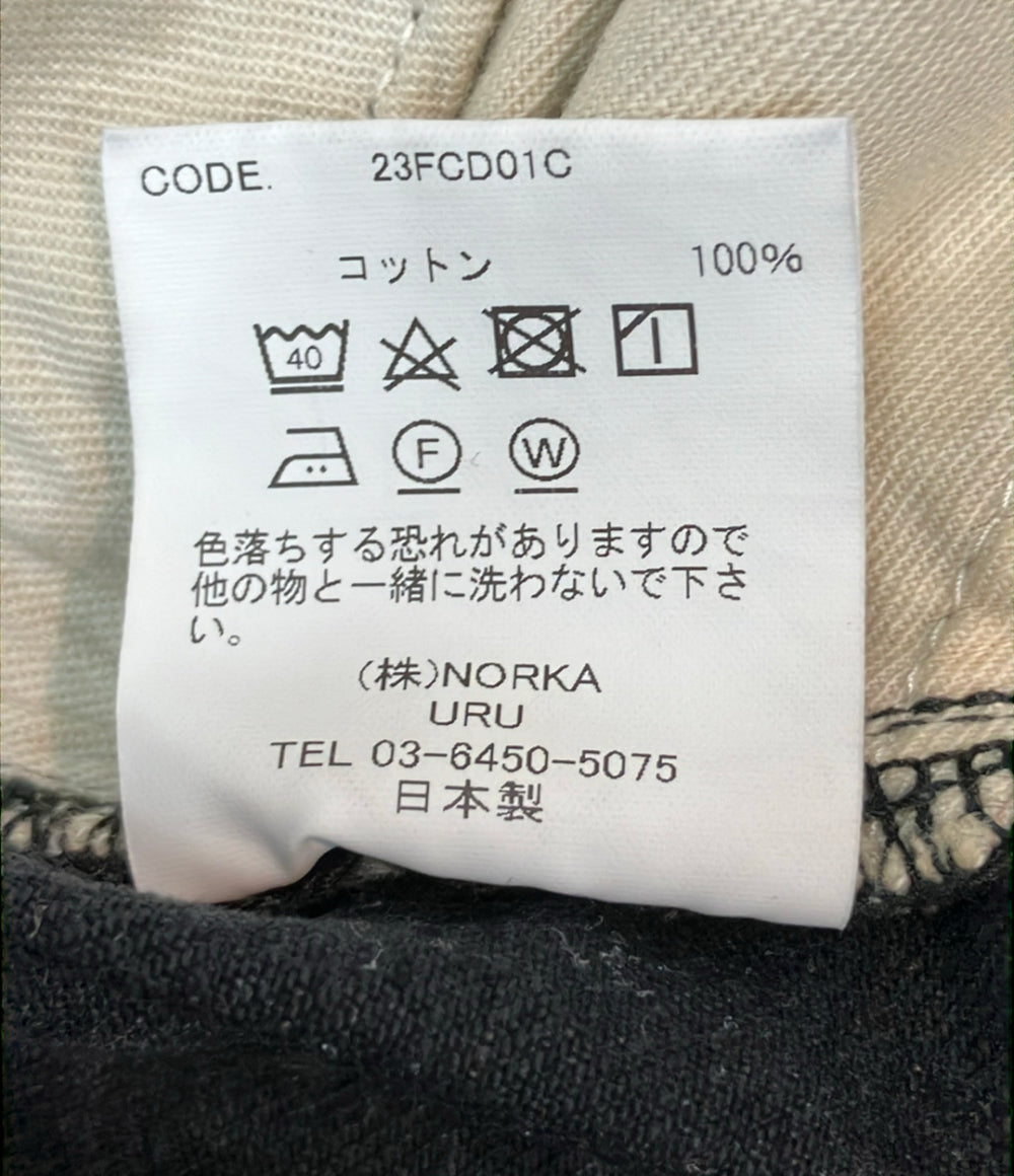 URU デニムパンツ ジップアップ ケミカルウォッシュ加工 COTTON DENIM - 5 POCKET PANTS TYPE C 23fcd01c メンズ SIZE 1 (S) ウル