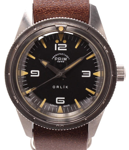 PURIM 腕時計 Orlík (オルリーク) 自動巻き ブラック メンズ プリム