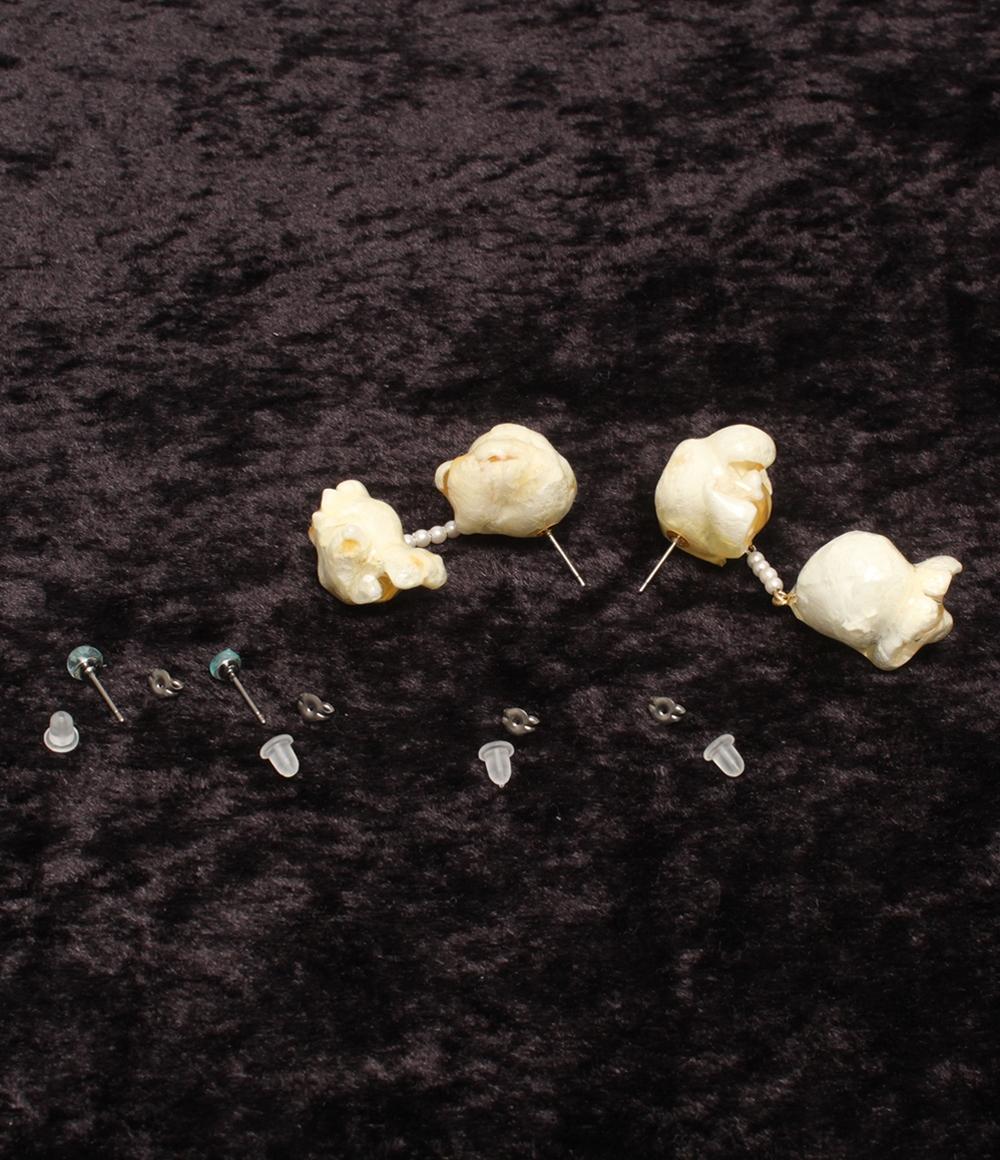 美品 ロタリパーカー ピアス ポップコーンモチーフ ブローチ ４点セット レディース ROTARI PARKER