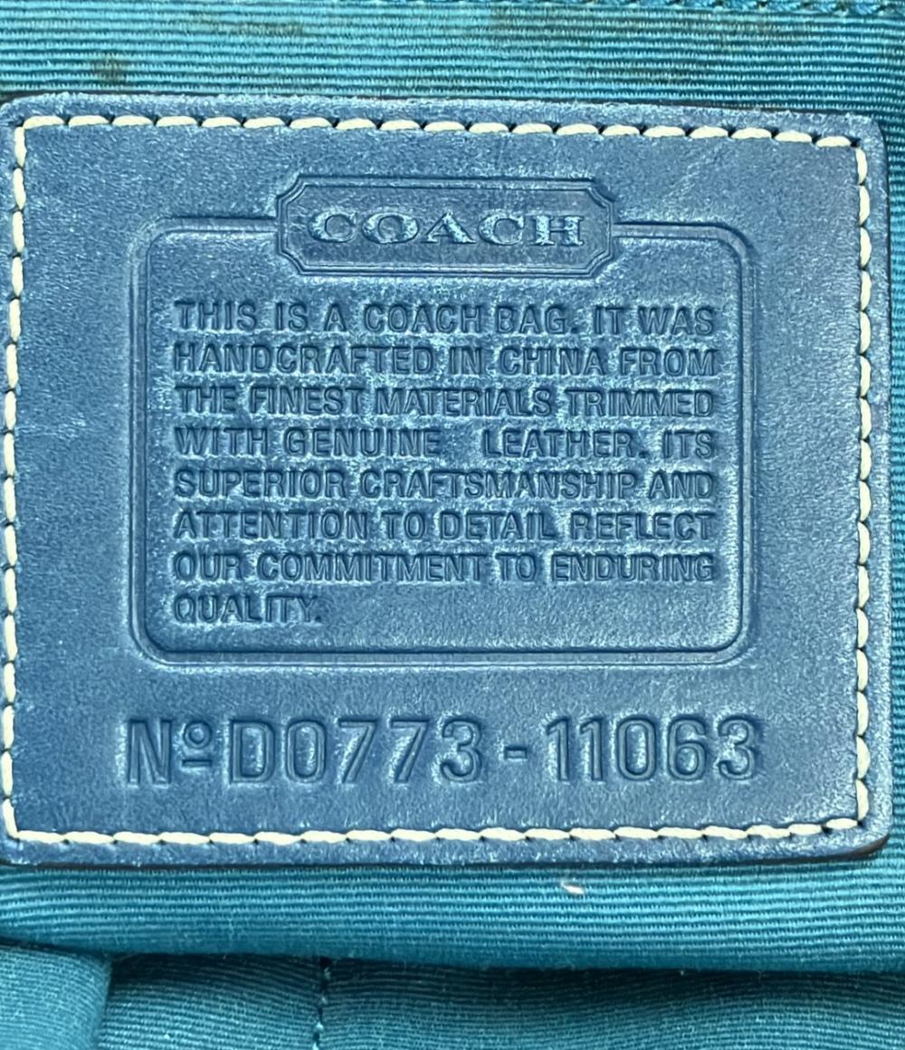 COACH トートバッグ ハンドバッグ ハンプトンズ キャリーオール シグネチャー 11063 レディース コーチ