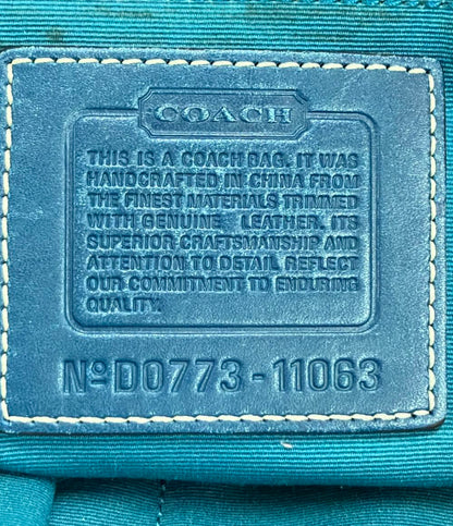 COACH トートバッグ ハンドバッグ ハンプトンズ キャリーオール シグネチャー 11063 レディース コーチ