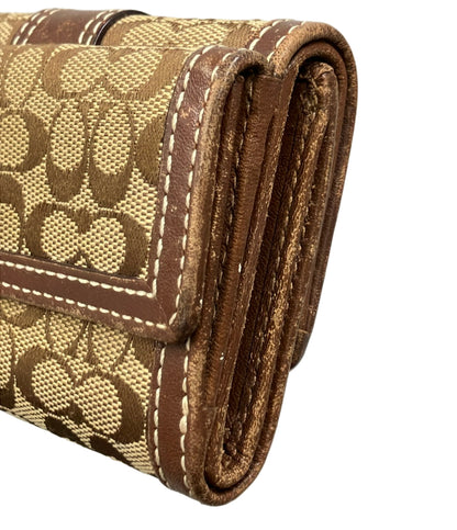 COACH 三つ折り財布 ミニシグネチャー レディース コーチ