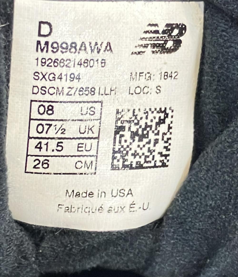 ニューバランス ローカットスニーカー M998AWA メンズ SIZE 26.0 (M) NEW BALANCE