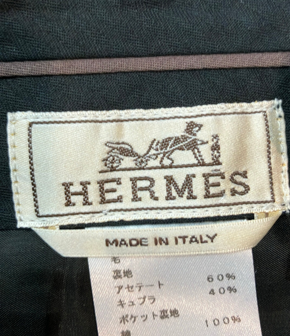 HERMES スラックスパンツ ウール 745205H302 レディース SIZE 40 (M