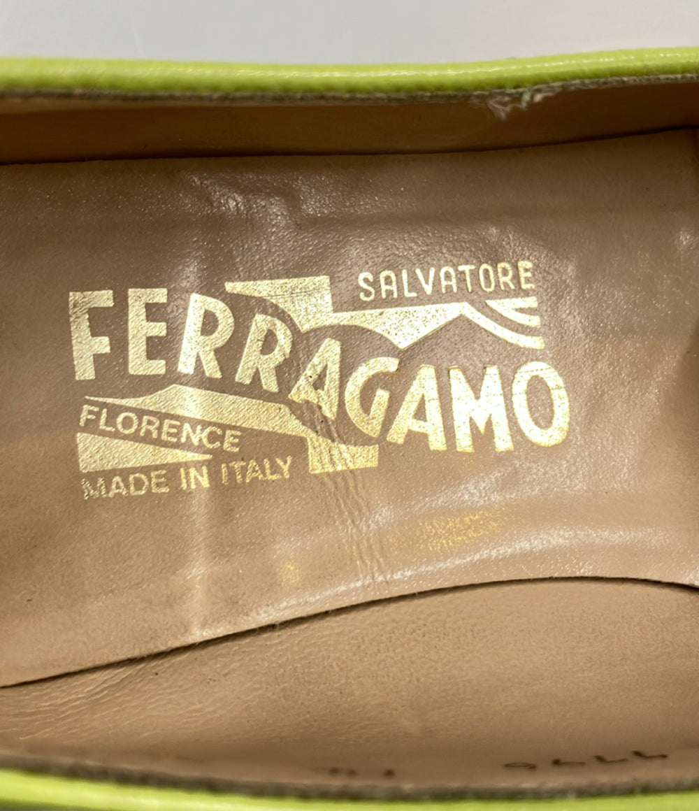 Salvatore Ferragamo ローファー ガンチーニ レディース SIZE 7 1/2 サルヴァトーレフェラガモ