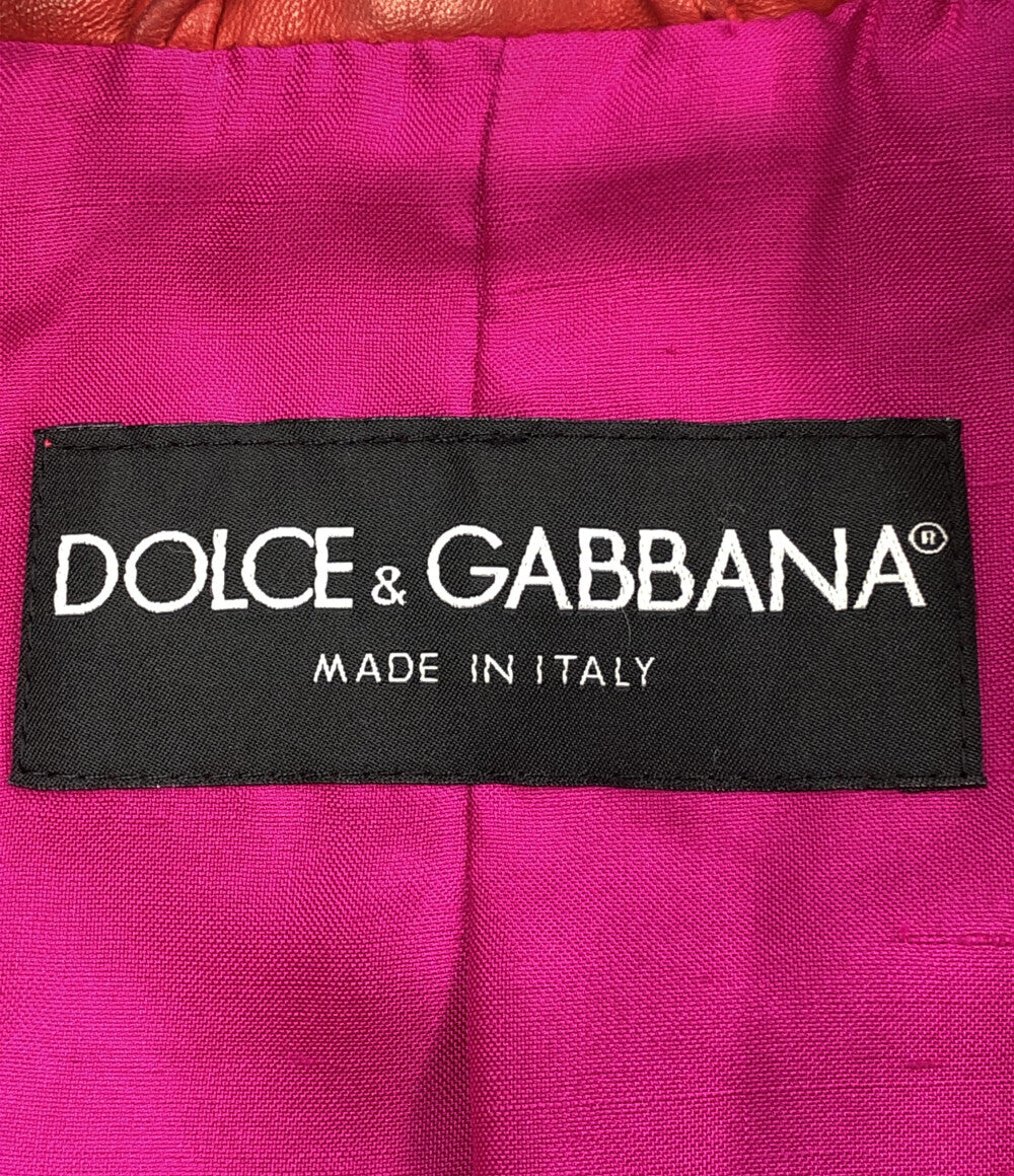 ドルチェアンドガッバーナ  レザージャケット      レディース SIZE 42 (M) DOLCE＆GABBANA