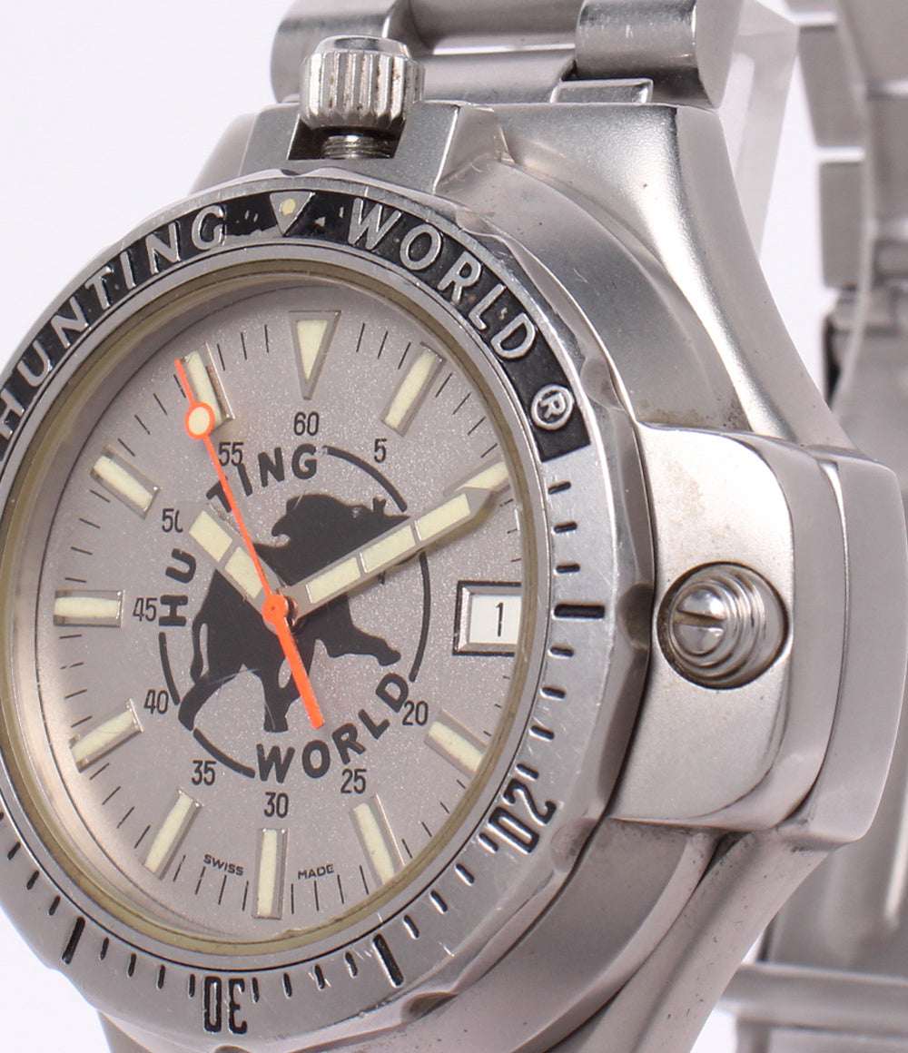 HUNTING WORLD 腕時計 コンパス付き スポーツアバウト クオーツ CW-14846 メンズ ハンティングワールド