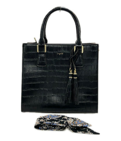 美品 アングリッド ハンドバッグ ショルダーバッグ 斜め掛け クロコ型押し レディース Ungrid