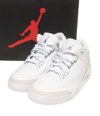 美品 NIKE ミッドカットスニーカー エア ジョーダン 3 レトロ ピュアマネー CT8532-111 メンズ SIZE 26.5 ナイキ