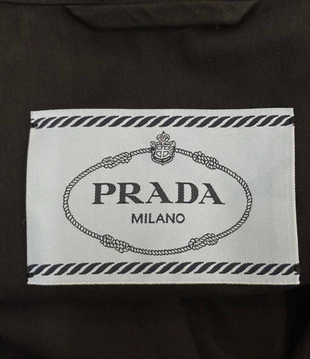 PRADA クロップドジャケット ポプリンストレッチ クロップドジャケット P525MG S221 F62 レディース SIZE 40 (S) プラダ