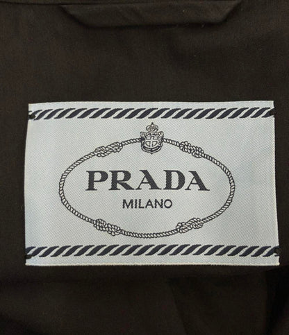 PRADA クロップドジャケット ポプリンストレッチ クロップドジャケット P525MG S221 F62 レディース SIZE 40 (S) プラダ