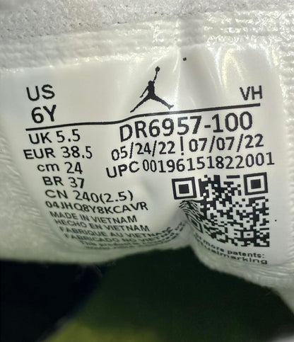 美品 ナイキ ミドルカットスニーカー エア ジョーダン 1 MID SE GS DR6957-100 キッズ SIZE 24.0 NIKE