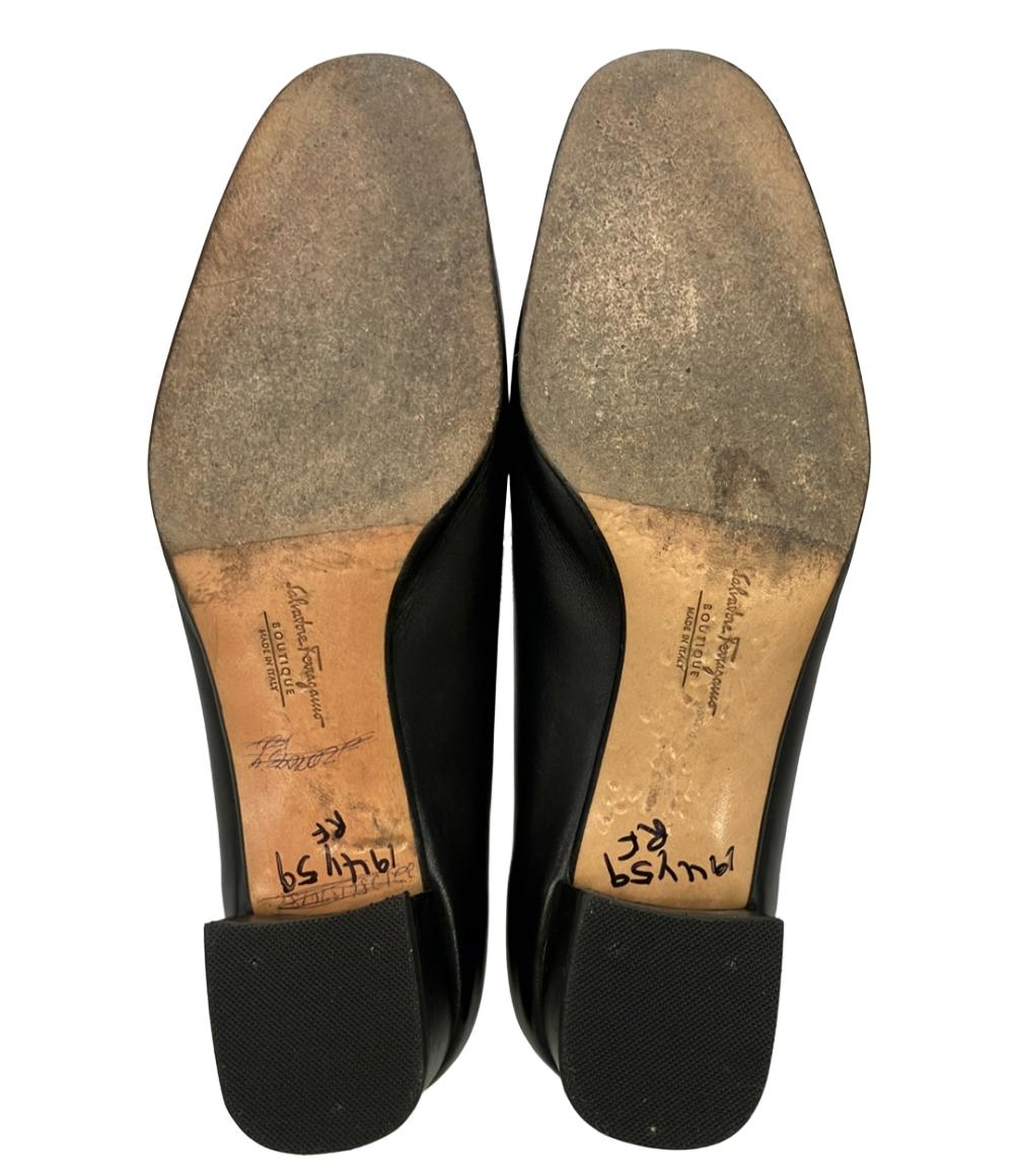 Salvatore Ferragamo ガンチーニラウンドトゥパンプス DR37916 H47 レディース SIZE 6 1/2 (23.5cm) サルヴァトーレフェラガモ