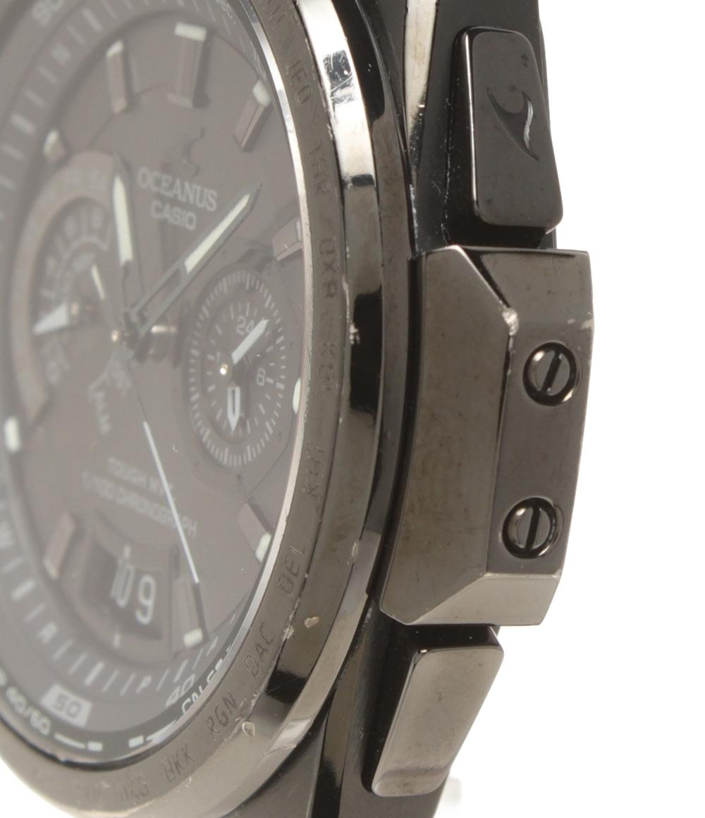 CASIO nano universe 腕時計 コラボモデル オシアナス OCEANUS ソーラー ブラック OCW-T750 メンズ カシオ ナノユニバース