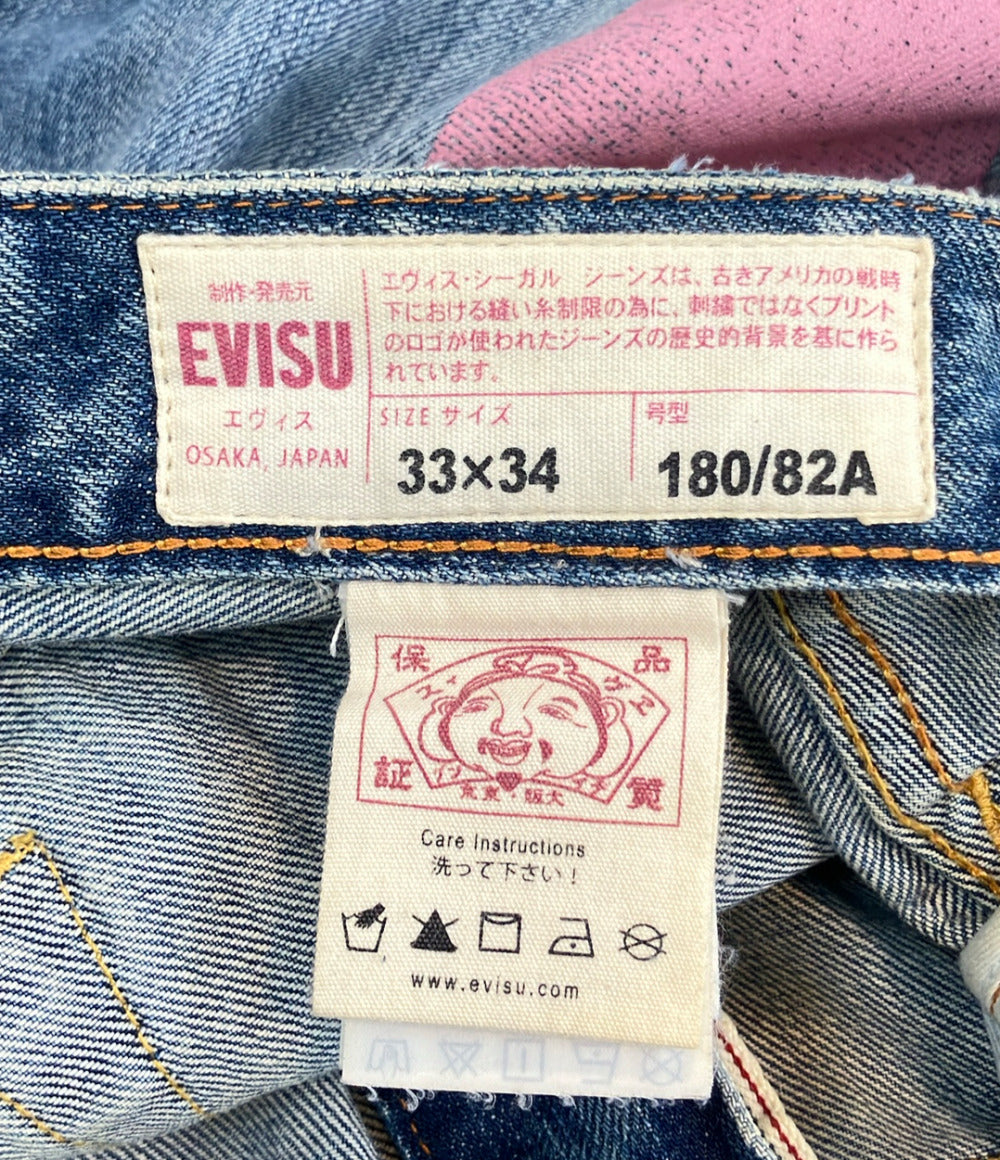 EVISU ダイコックプリント バギーフィットジーンズ SIZE 33×34 エヴィス