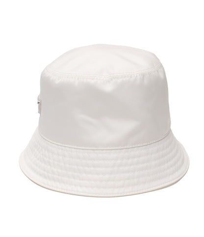 美品 PRADA バケットハット 三角プレート RE-NYRON 1HC137 レディース メンズ SIZE M プラダ