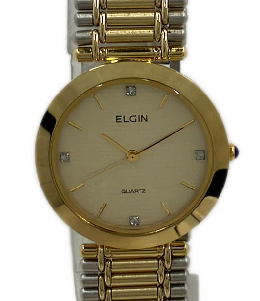 美品 ELGIN 腕時計 クオーツ ゴールド FK237 メンズ エルジン